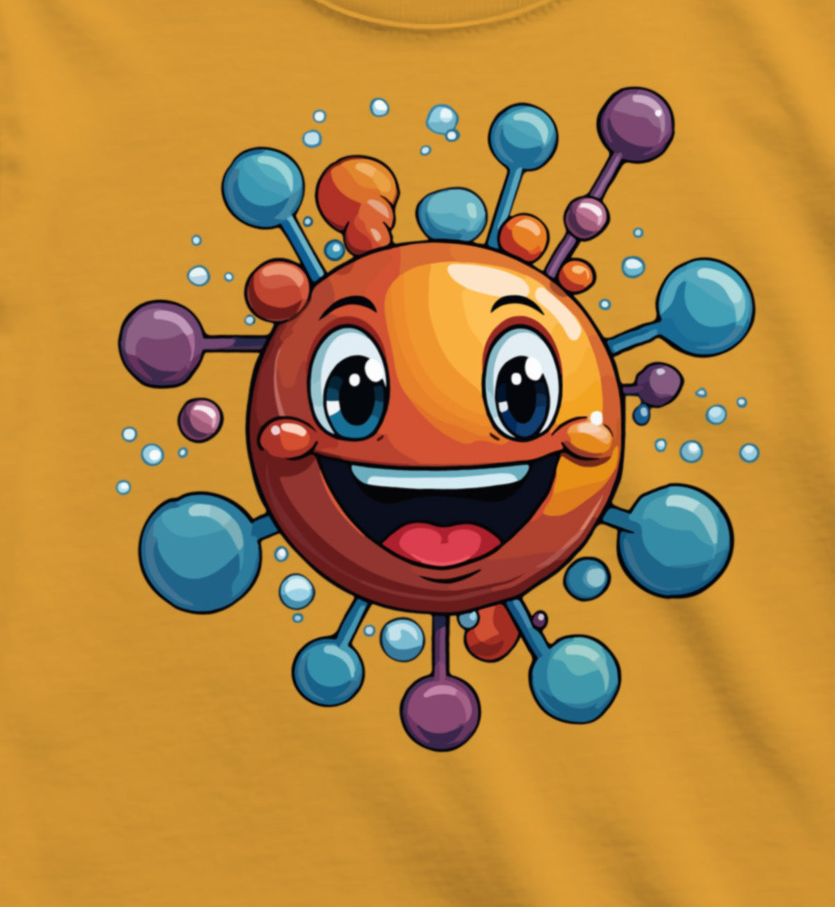Girls Happy Molecule Short-Sleeve Tee