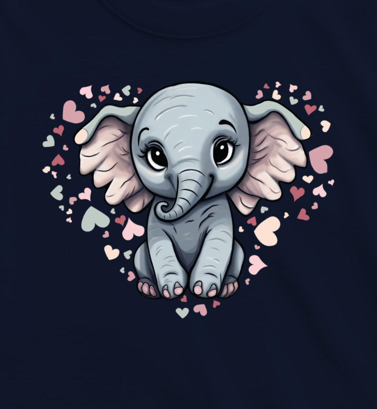 Girls Baby Elephant Lovey Short-Sleeve Tee