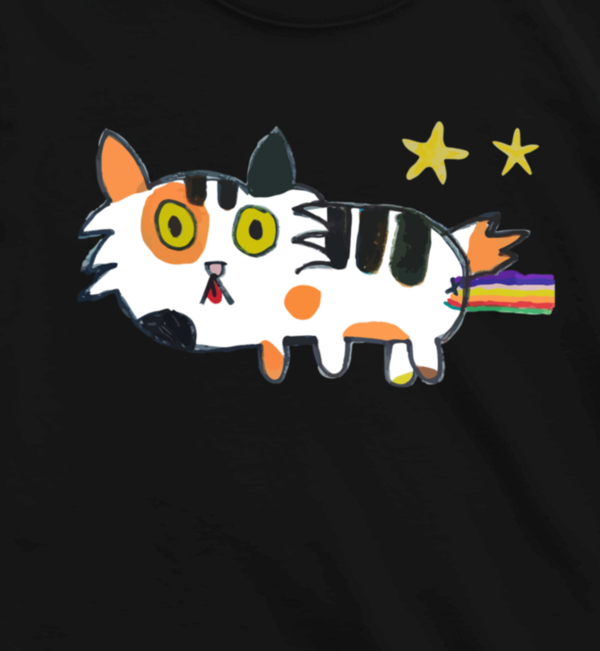 Girls Naya Cat Hoodie - Black