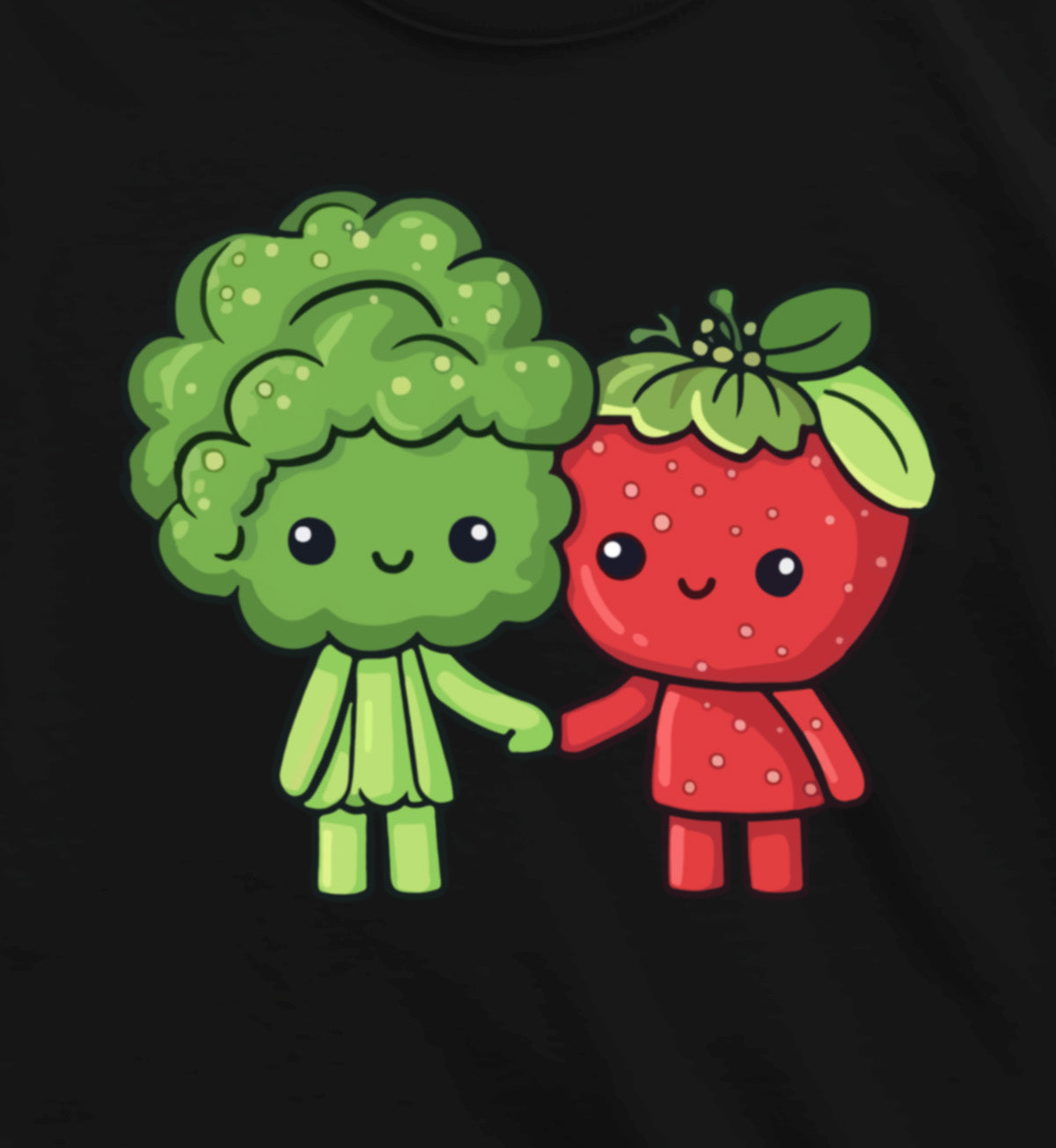 Girls Veggie Love - The Hoodie - Black