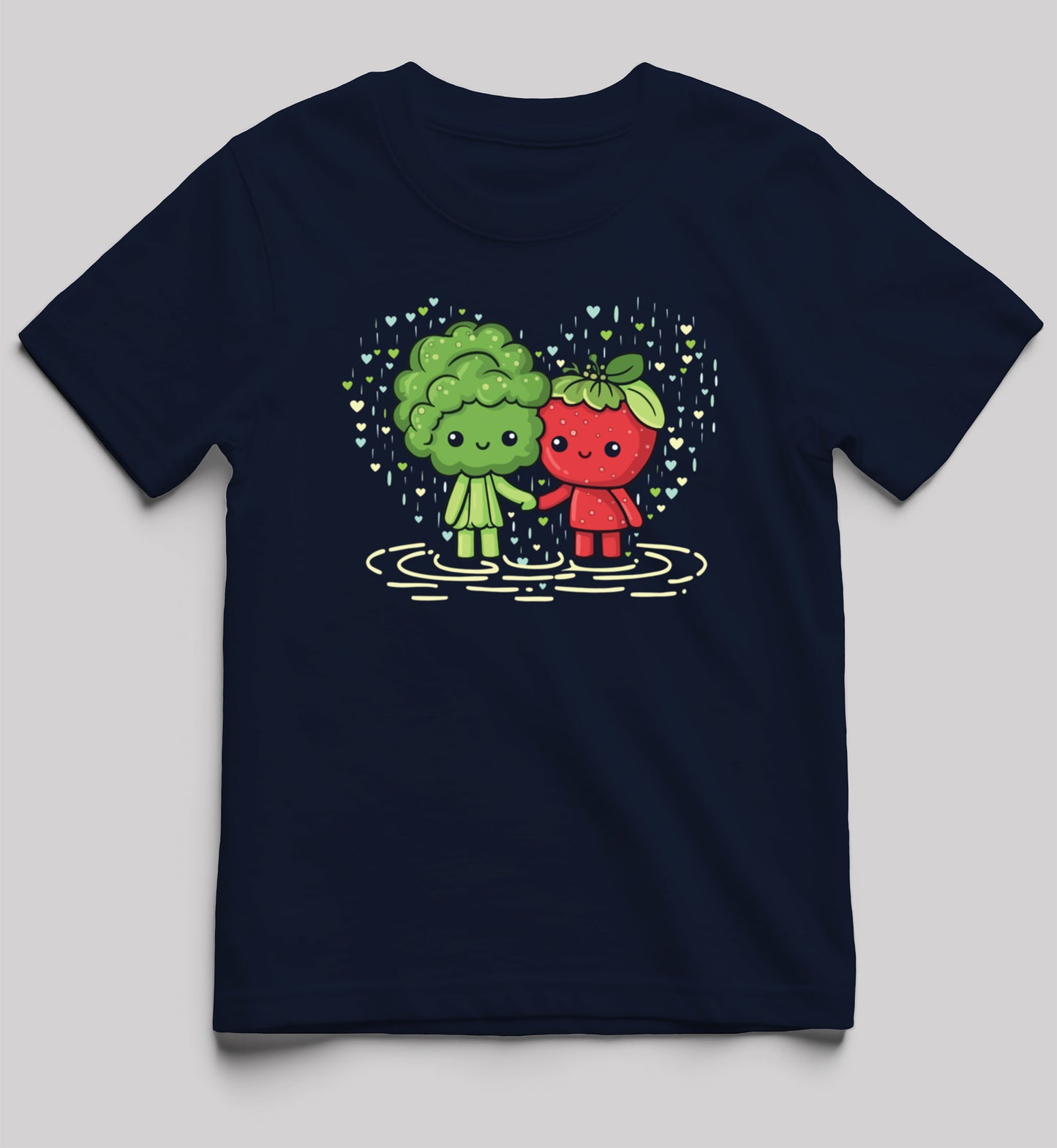 Girls Raining Veggie Love Short-Sleeve Tee