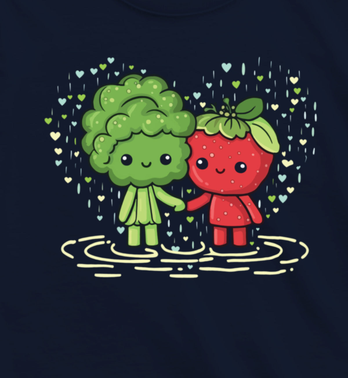Girls Raining Veggie Love Short-Sleeve Tee