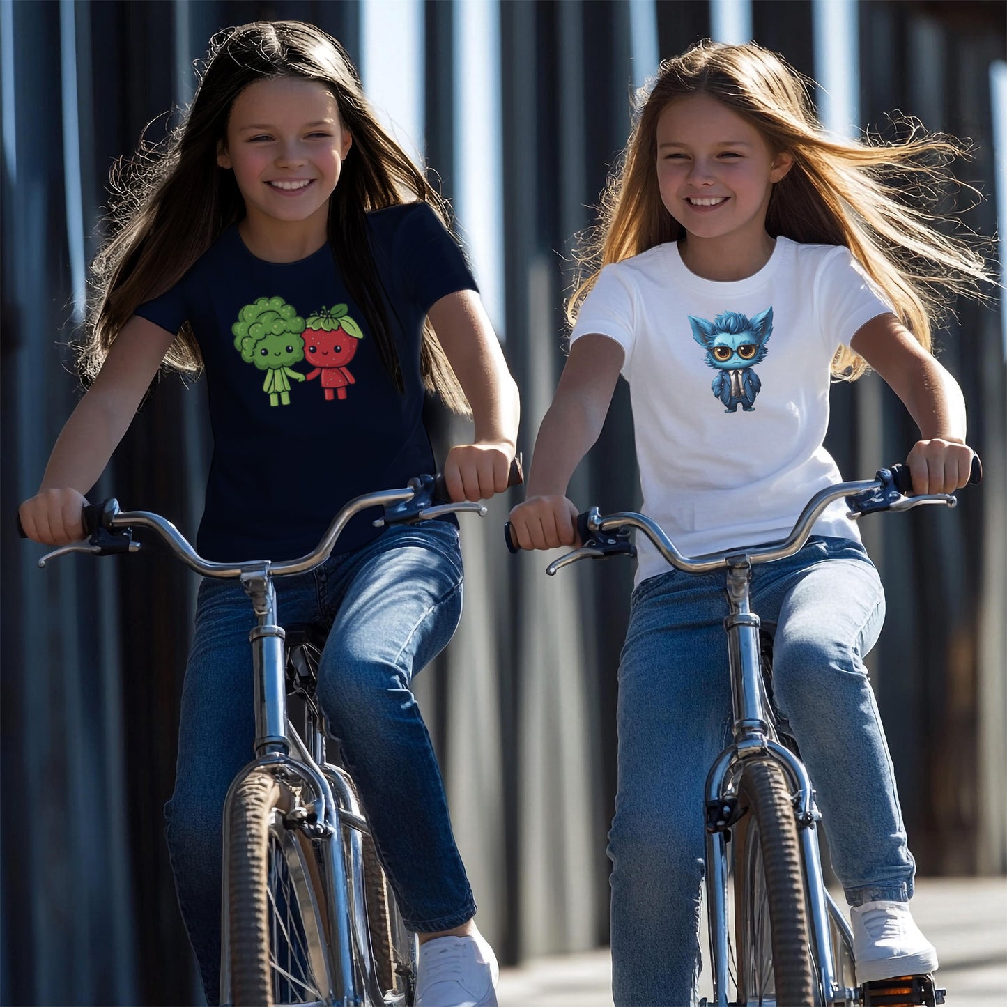 Girls Mr. Furry Business Short-Sleeve Tee