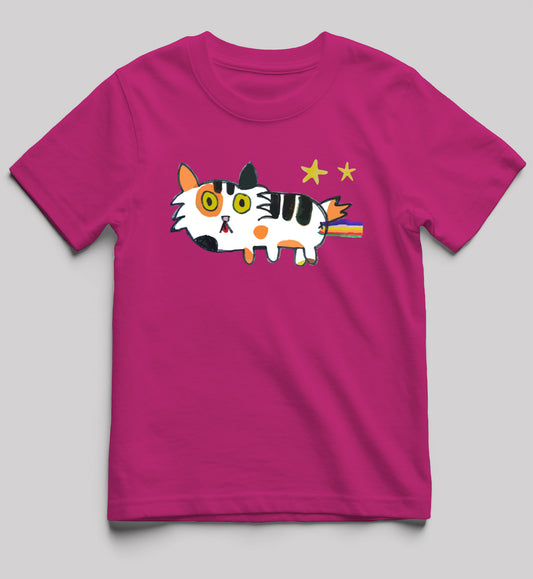Girls Naya Cat Short-Sleeve Tee