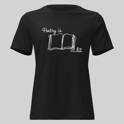 Womens Poetry is Lit Short-Sleeve Tee