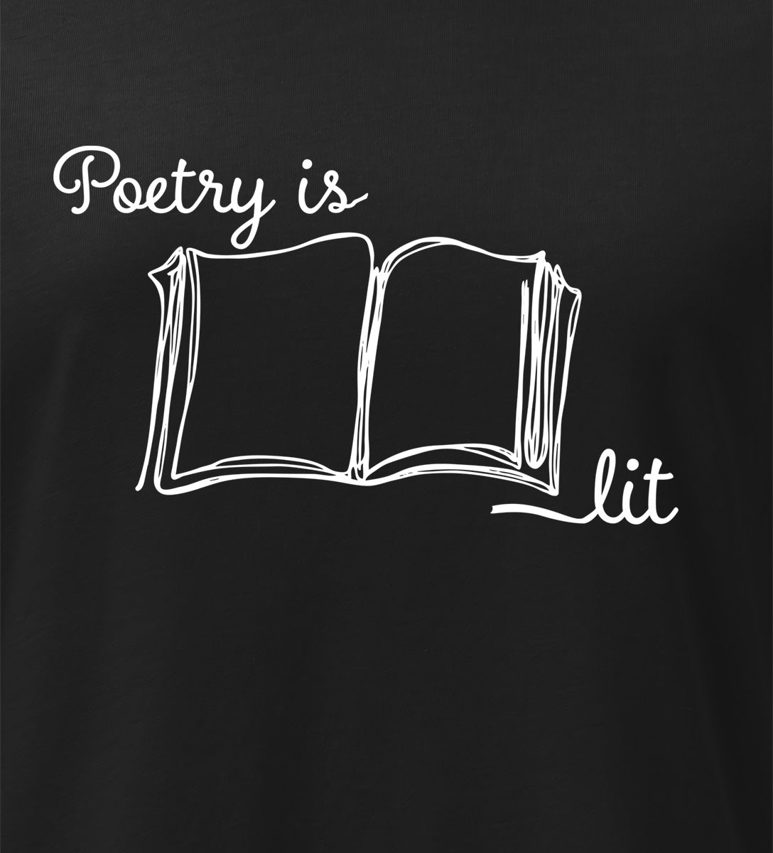 Womens Poetry is Lit Short-Sleeve Tee
