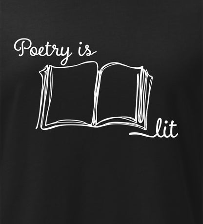 Womens Poetry is Lit Short-Sleeve Tee