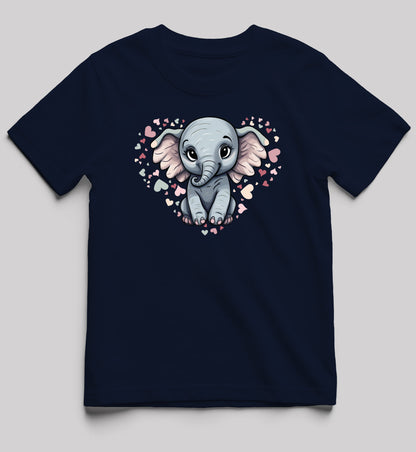 Girls Baby Elephant Lovey Short-Sleeve Tee