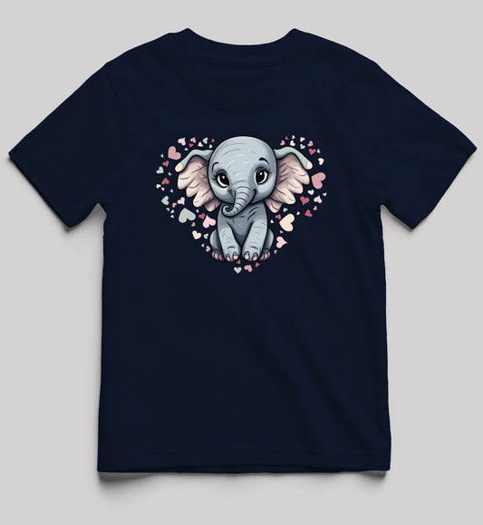 Girls Baby Elephant Lovey Short-Sleeve Tee