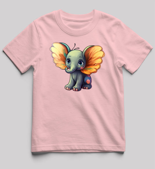 Girl's Magic Elephant Short-Sleeve Tee