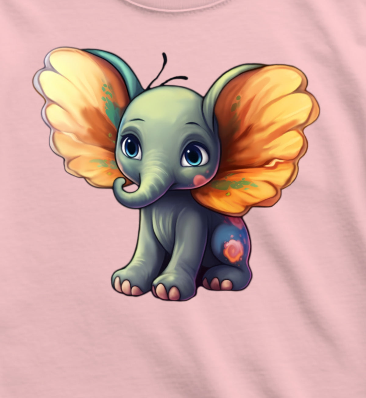 Girl's Magic Elephant Short-Sleeve Tee
