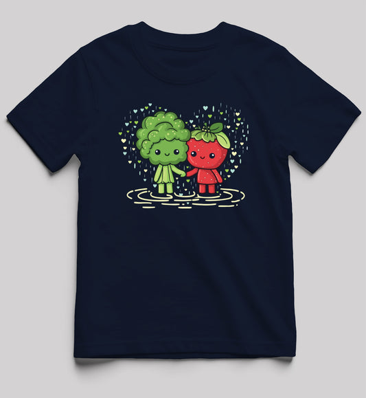 Girls Raining Veggie Love Short-Sleeve Tee